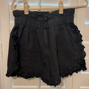 sea New York black cotton eyelet shorts size 4 🖤